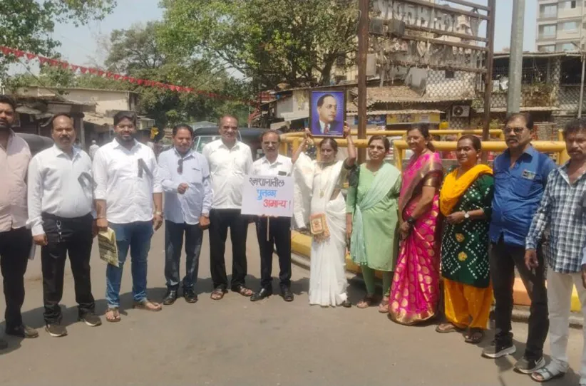 Adarsh Swarajya | उल्हासनगरमध्ये शांतीनगर स्मशानभूमीतील आंबेडकरांचा...